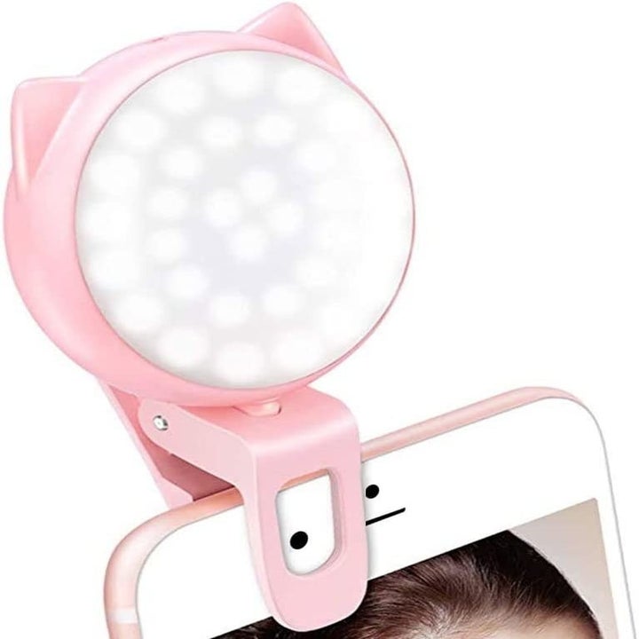 The light attached to a phone