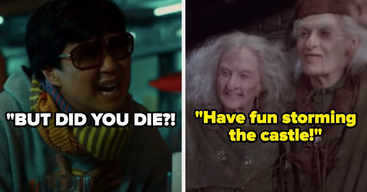 18 Hilariously Random Movie Lines That Aren't Famous, But People Say