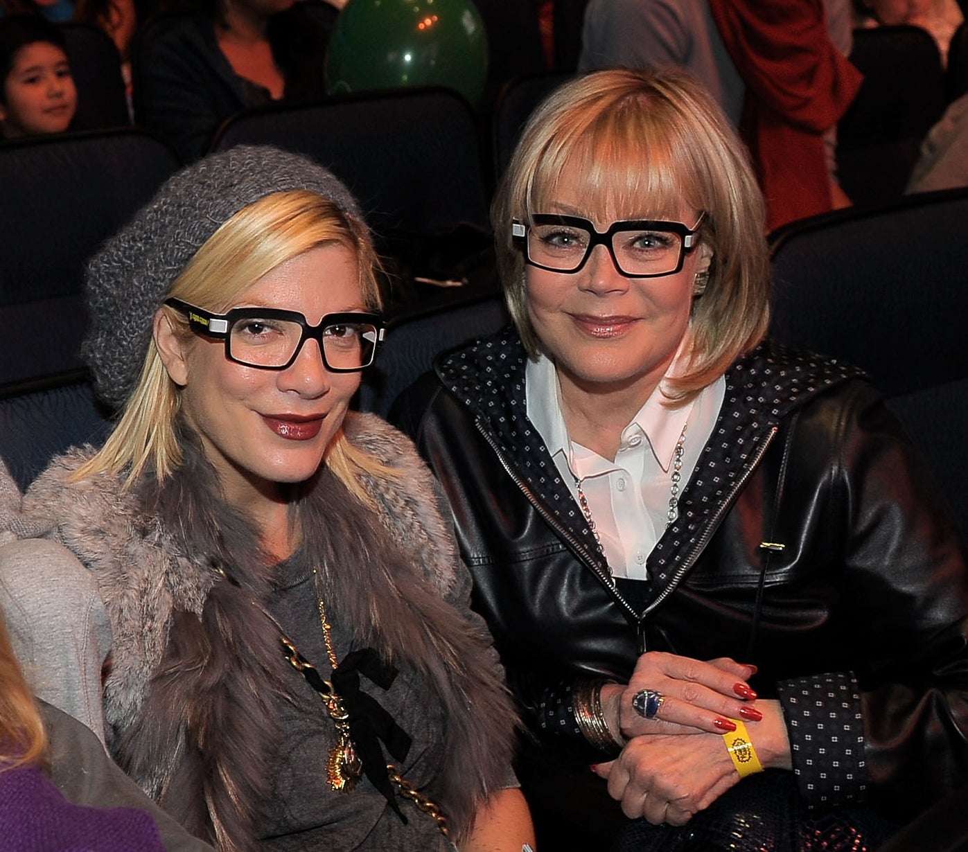 Tori and Candy Spelling at an event together