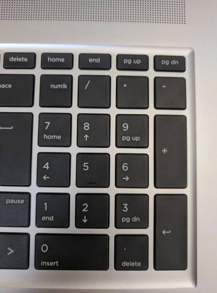 Closeup of a computer keyboard