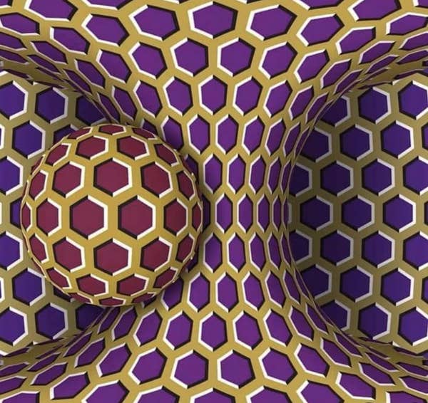 Geometric design that appears to be moving