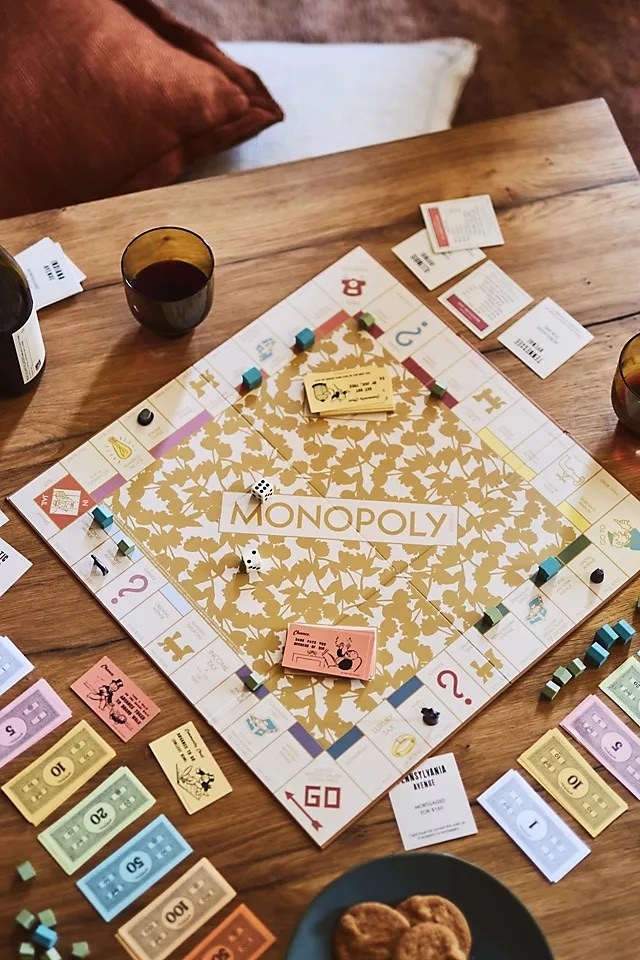 the game on a table