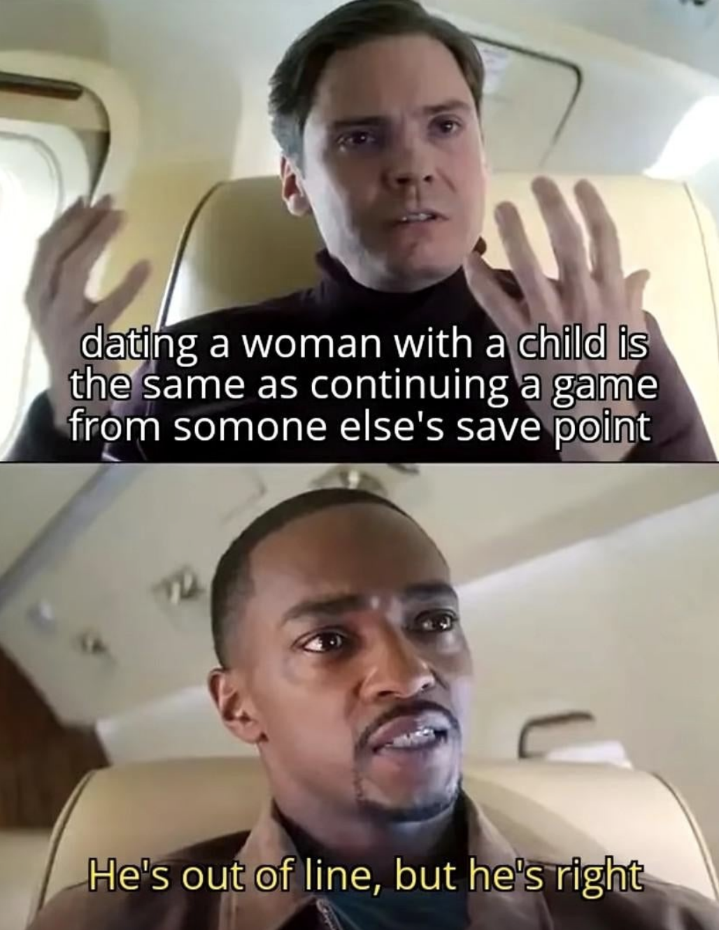 &quot;dating a woman with a child is like continuing a game from someone else&#x27;s save point&quot;