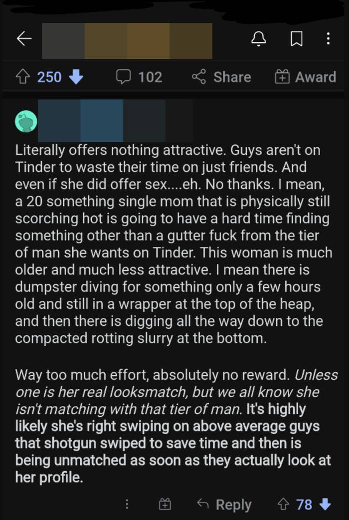 man says there&#x27;s no reward for being with a single mom that&#x27;s on tinder