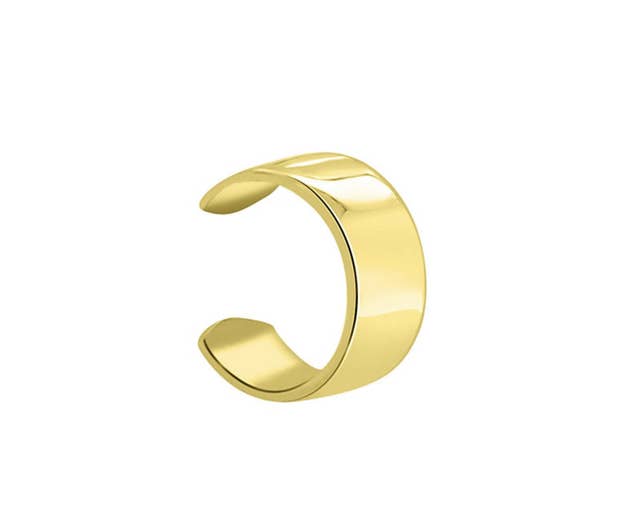 Smooth gold ear cuff