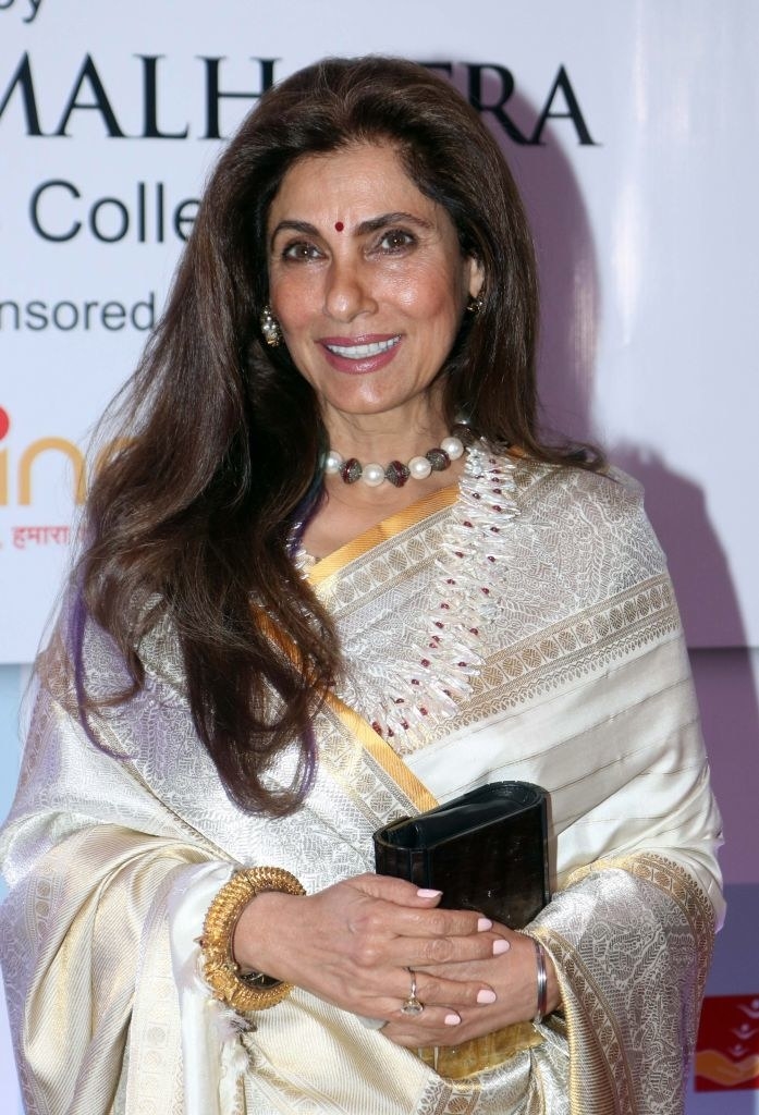 Indian Bollywood actress Dimple Kapadia attends the &quot;Mijwan Welfare Society&quot; fundraiser fashion show in Mumbai