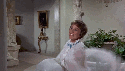 julie andrews twirling in a lacy nightgown