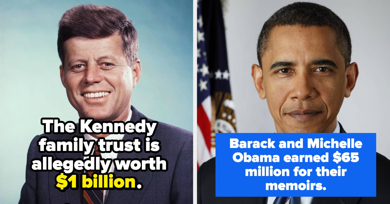 The Reported Net Worths Of Every US President