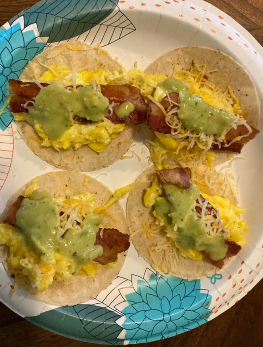 Plate of tacos
