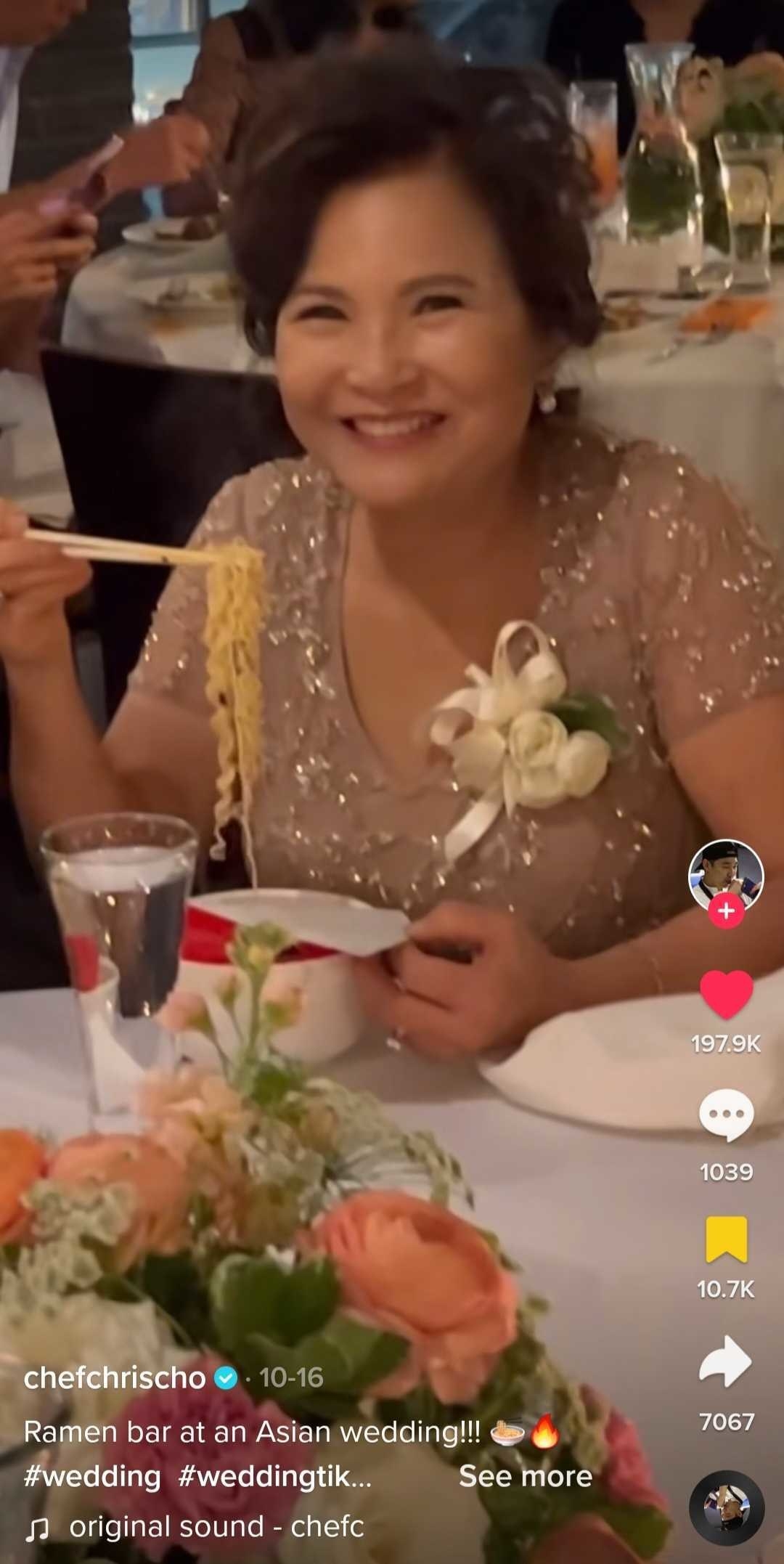 Screenshot of Chef Chris Cho&#x27;s TikTok