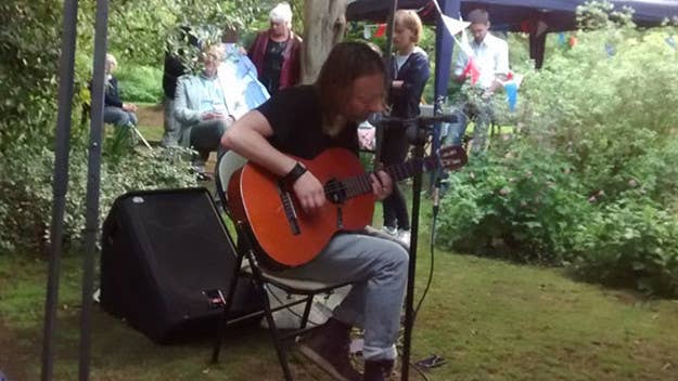 Not every garden party features Thom Yorke performing a small set.