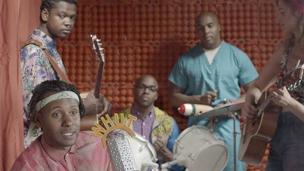 Shamir and his band also star in the charming clip.