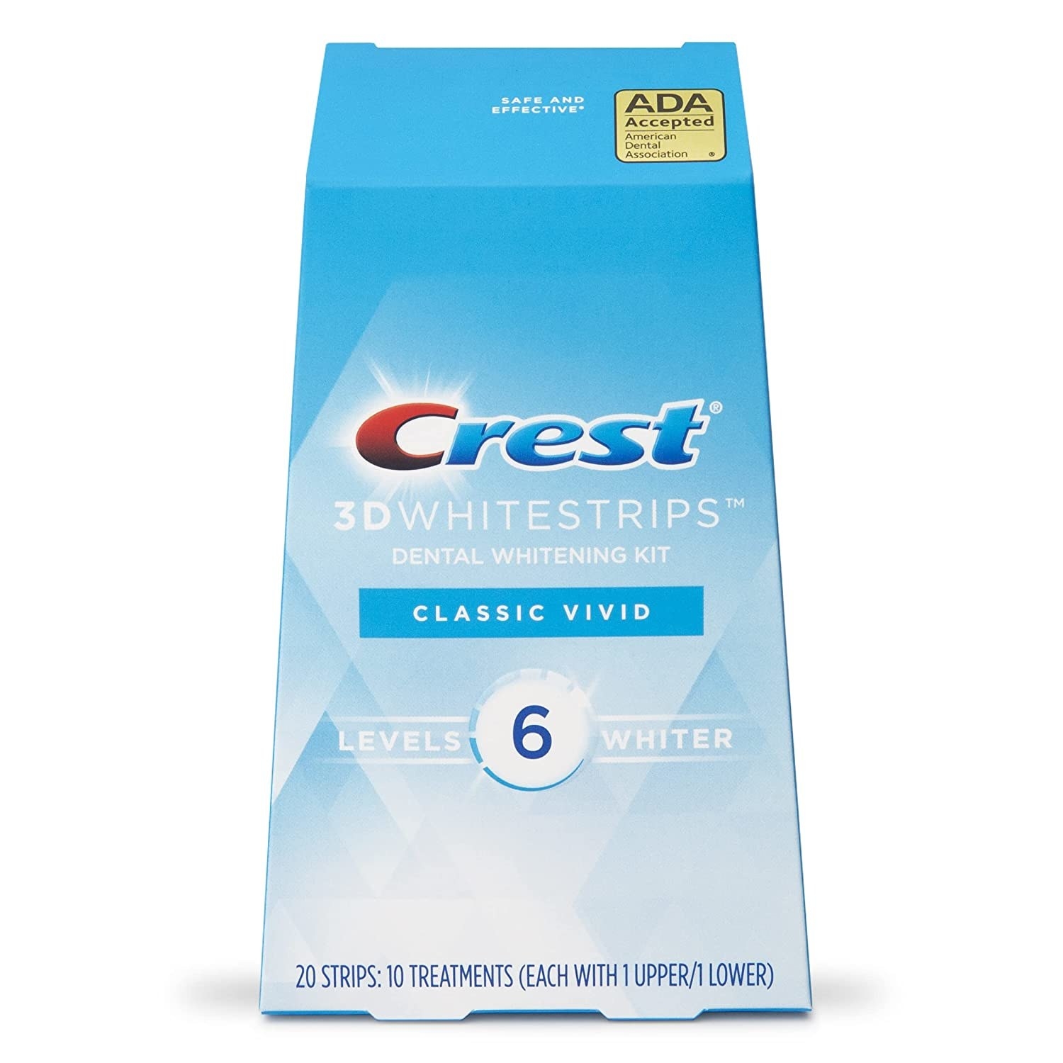 A box of Crest 3D Whitestrips