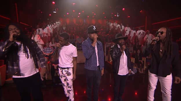 Chance brought along Anthony Hamilton, Ty Dolla $ign, Raury, and D.R.A.M. for the incredible performance.