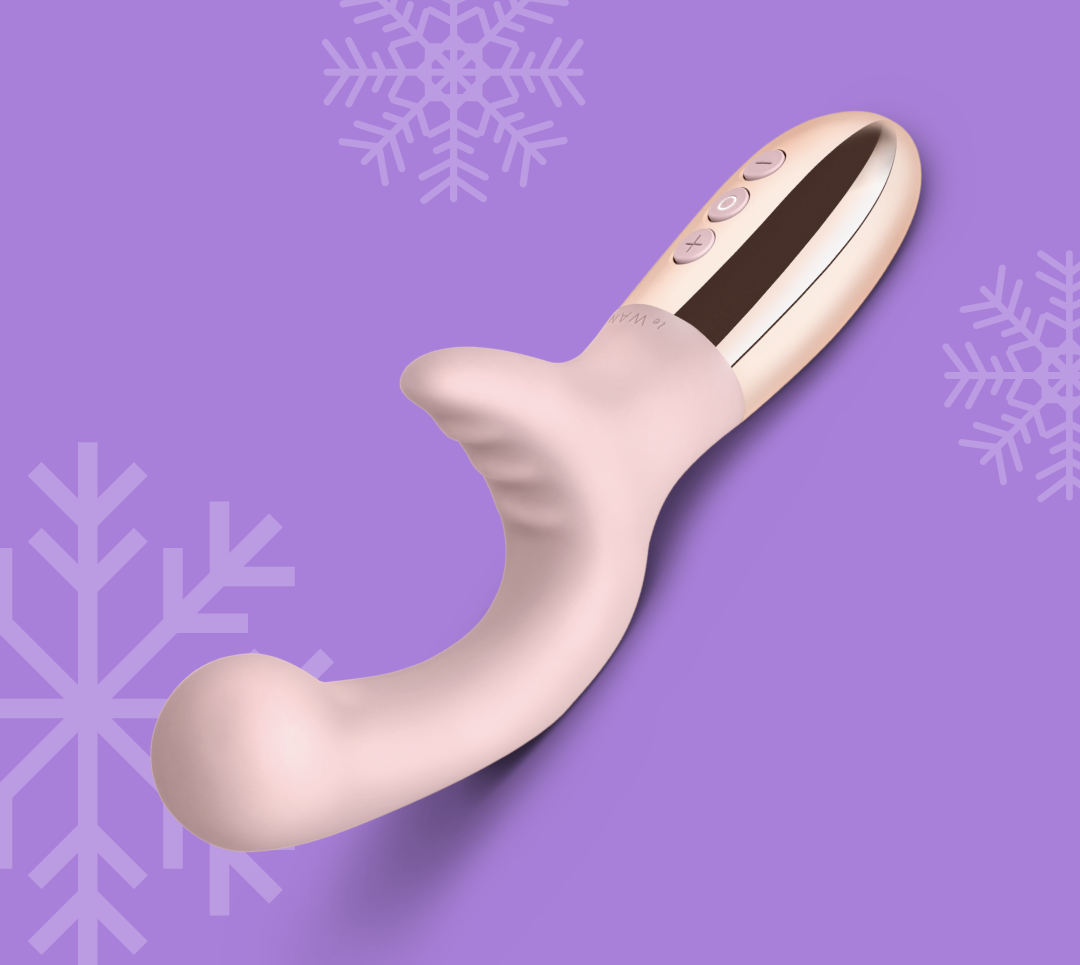 Pink dual-stimulating vibrator