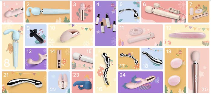 Virtual advent calendar with 24 days of sex toys