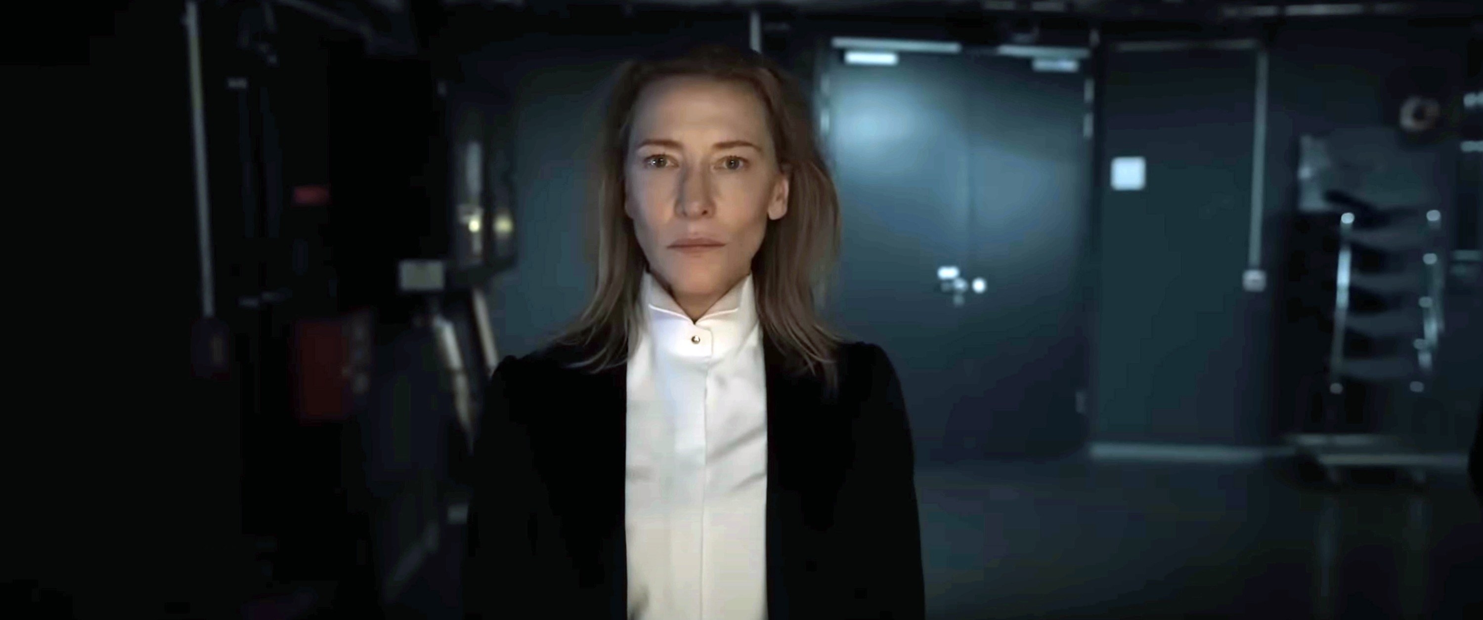 Cate Blanchett waits backstage to conduct