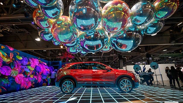 Cadillac's new XT4 was transformed into the ride of the future by design agency HFour. Nas was on hand for a special giveaway