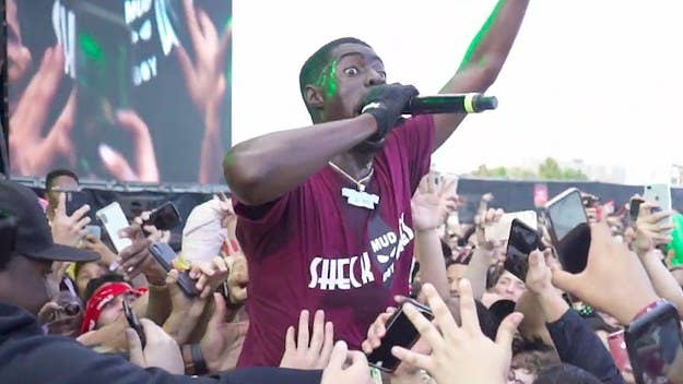 Here's a look at just how wild Sheck Wes' performance at Travis Scott's inaugural event got.