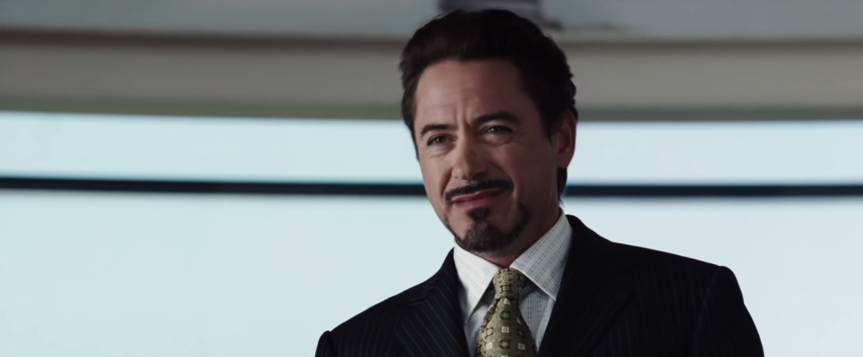 Tony Stark at a press conference