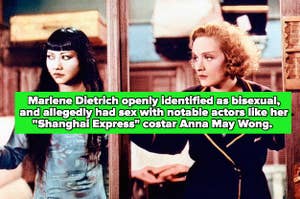 Marlene Dietrich and Anna May Wong in "Shanghai Express"