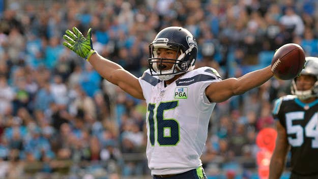 Lockett might have made himself a contender for this year's best touchdown celebration.