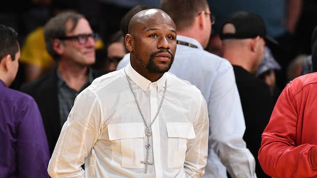 Floyd Mayweather responded to Dana White about fighting Khabib Nurmagomedov in the Octagon with a boast about how much money he has as the sky remains blue.