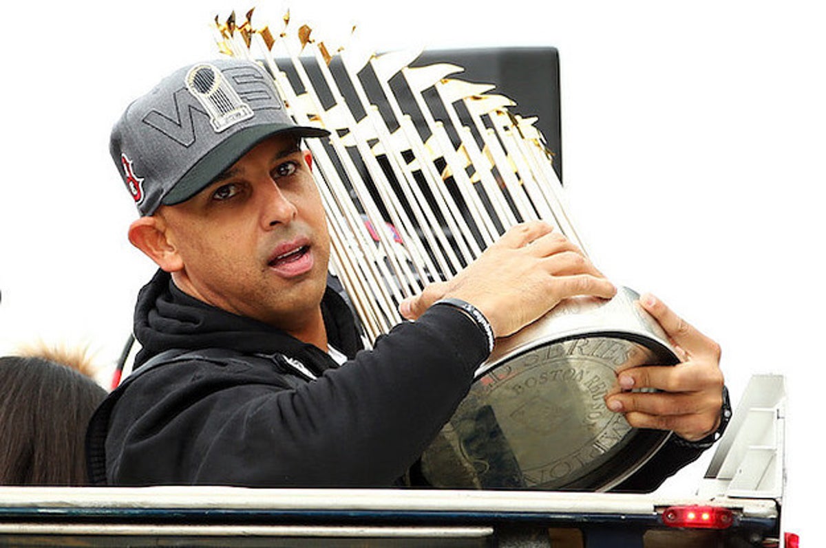 Thrown Beer Can Damages Red Sox World Series Trophy 