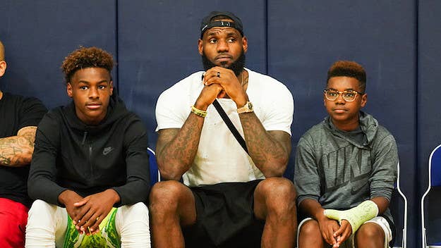 When talking to reporters about his 11- and 14-year-old sons, LeBron James said he lets them drink wine because they're so mature. 