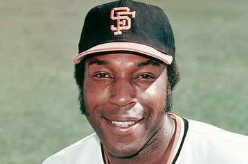 Willie McCovey #44 of the San Francisco Giants.