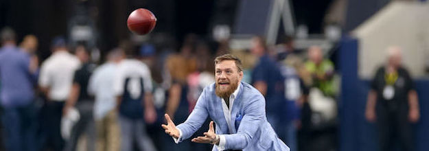 Conor McGregor explains why he looked so weird throwing a football