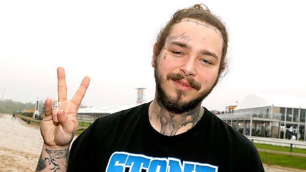 Post Malone went undercover as a record store employee to spread the word about the Bentley he’s giving away with Omaze, an online fundraising platform.