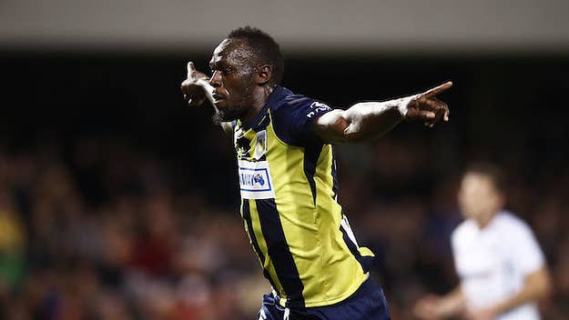 Usain Bolt gets the attention of the Maltese club.