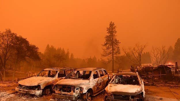 The fire has already destroyed the entire town of Paradise and burned through 222 square miles in the foothills of the Sierra Nevada mountain range.