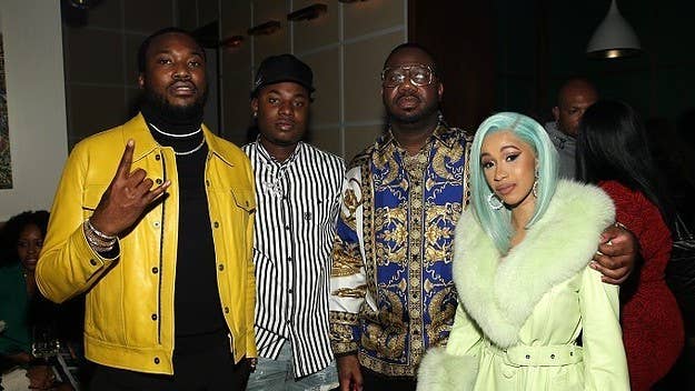 Bangladesh shared a photo of Meek Mill and Cardi B, teasing a track they've cooked up.