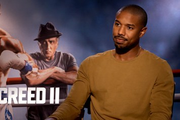 Michael B. Jordan during 'Creed II' junket