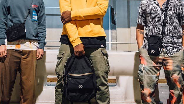 The collaborative range includes three bags with Soulection branding.