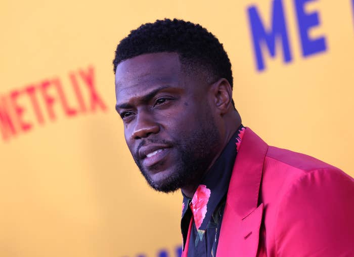 Kevin Hart at movie premiere.