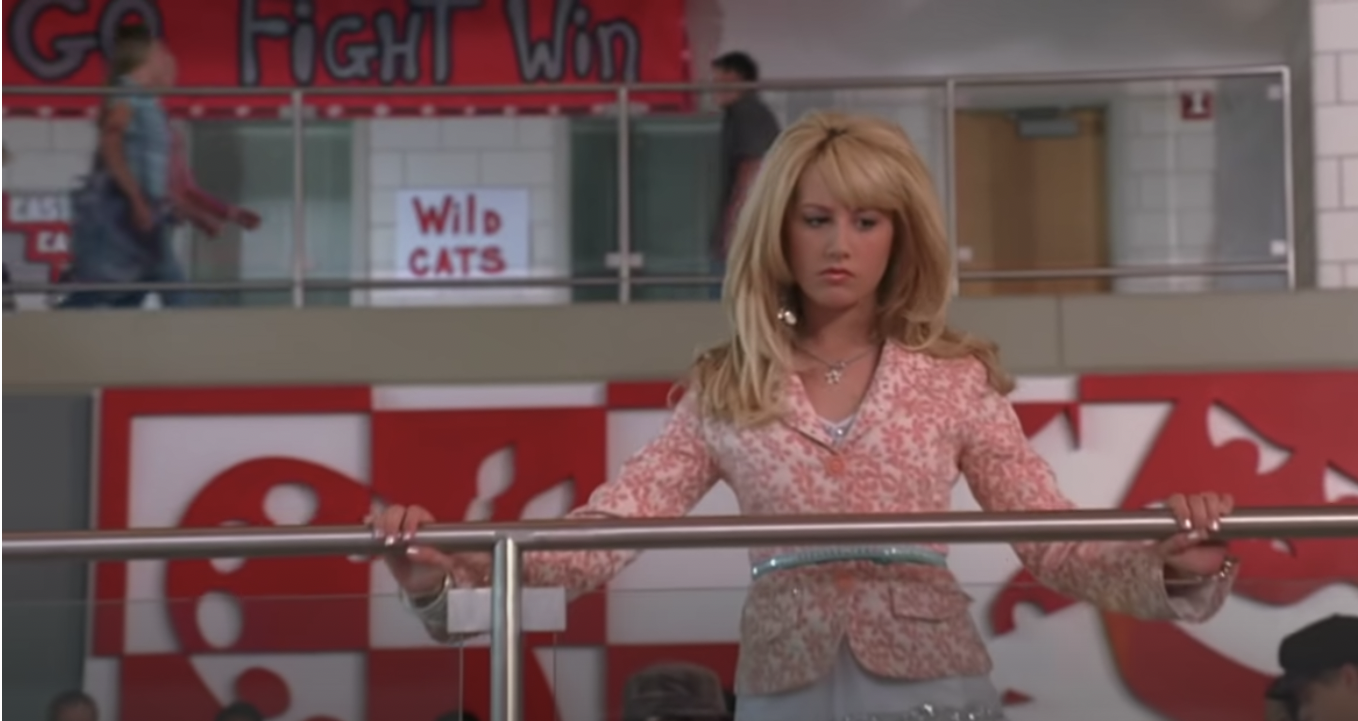 Sharpay Evans in the cafeteria