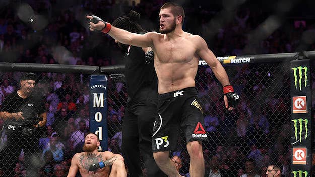 Khabib Nurmagomedov went into the crowd after beating Conor McGregor in the biggest fight of his career. Here's what McGregor's teammate said to provoke him.