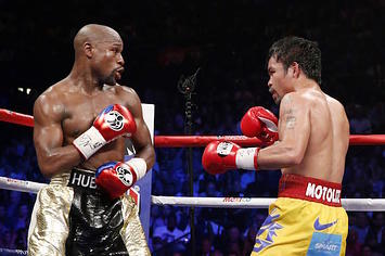 Floyd Mayweather and Manny Pacquiao fight in 2015