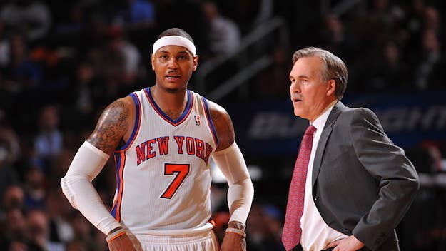 When asked on media day about Melo's spot with the Rockets, his former Knicks coach wouldn't confirm a starting slot.