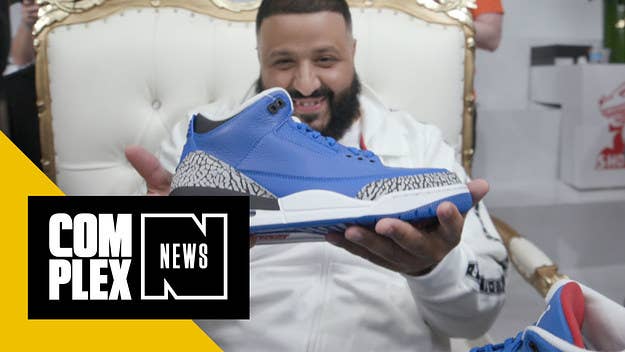DJ Khaled introduces his two new pairs of signature Jordans with Complex News.