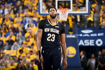 Anthony Davis #23 of the New Orleans Pelicans.