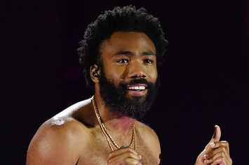 Actor/comedian Donald Glover as recording artist Childish Gambino.