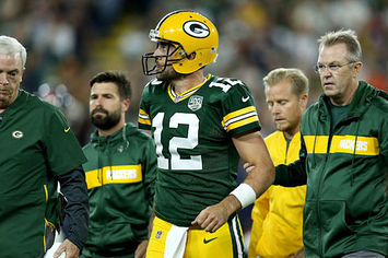 This is a picture of Aaron Rodgers.