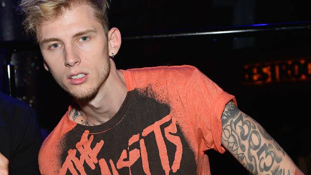 Machine Gun Kelly hit the 'Breakfast Club' to discuss Eminem, his new EP, G-Eazy's being lame, his career, and more while drinking V8 mixed with tequila.