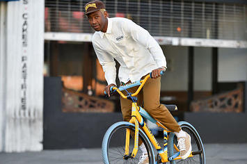 Tyler, the Creator on a bike