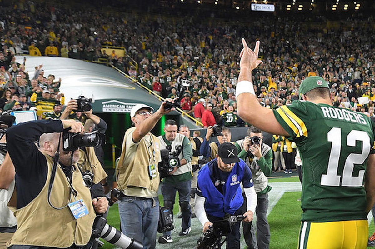 AARON RODGERS CUSTOM CALIFORNIA BEARS W JERSEY CAL