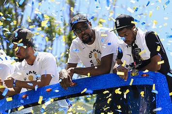 Kevin Durant #35 of the Golden State Warriors.
